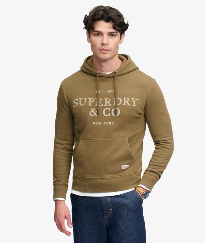 SUPERDRY 1954 COMPANY RELAXED HOOD COUNTRY BROWN M2014716A