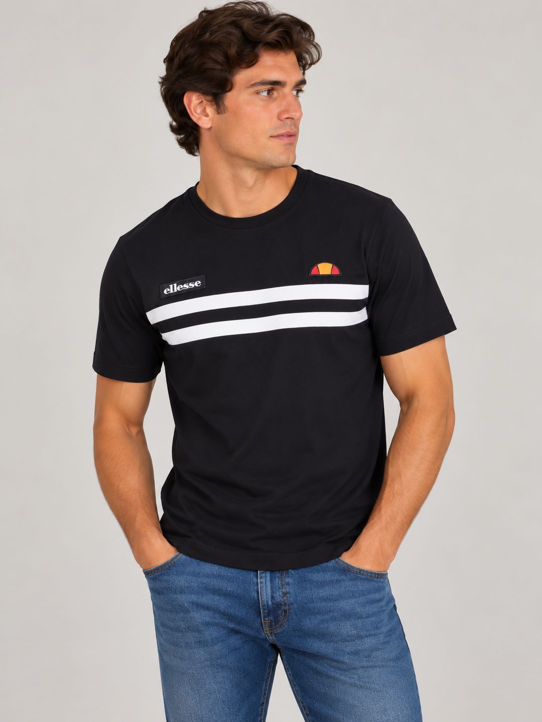 SHB08507 VENIRE TEE BLACK/WHITE