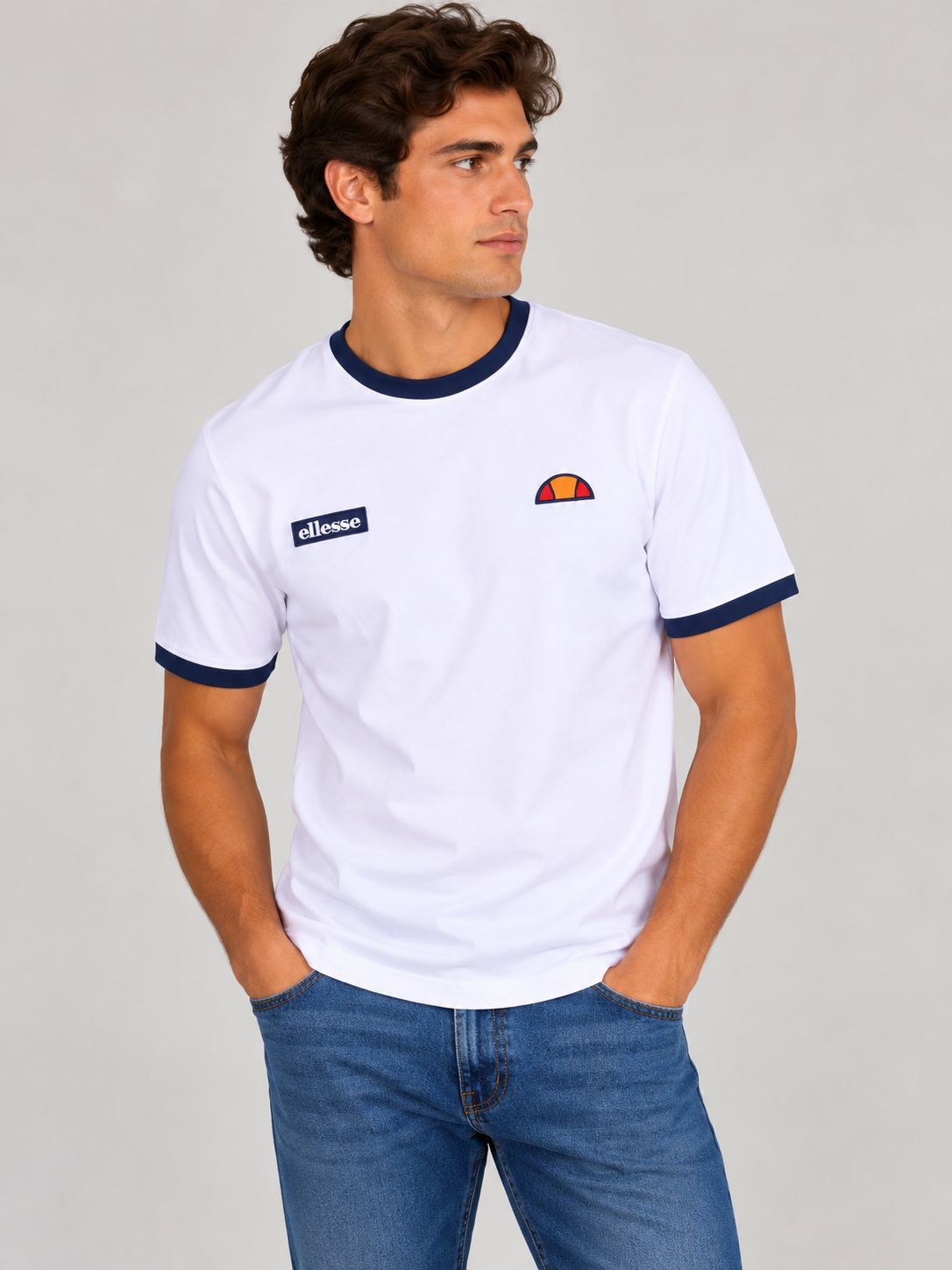 SHR03877 RINGETTO TEE WHITE