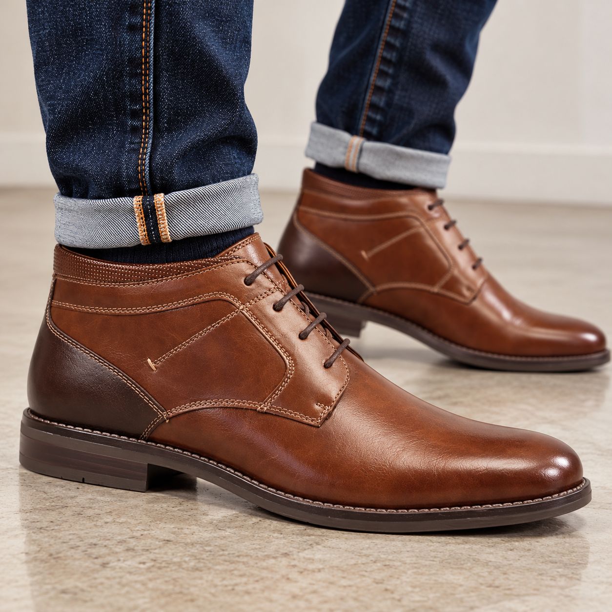 RAWENE BOOT COGNAC MIX