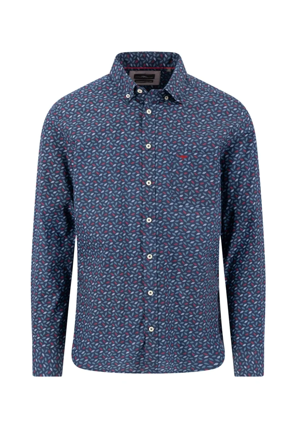 1610 5550 FYNCH HATTON SHIRT 364 WINTER LEAF BRICK