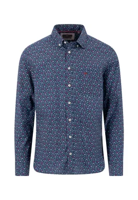 1610 5550 FYNCH HATTON SHIRT 364 WINTER LEAF BRICK