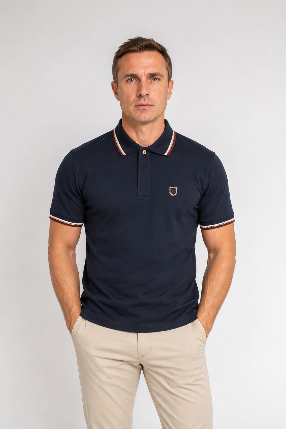 BADGERS POLO COBALT