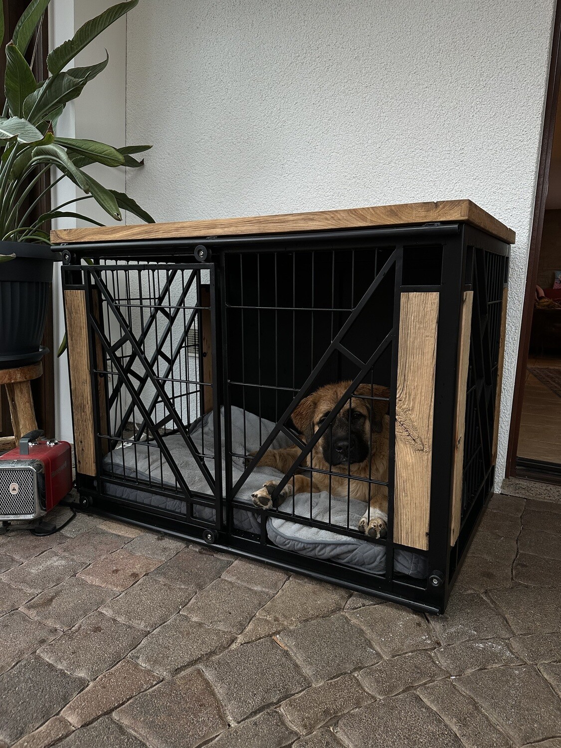 Hundekennel Rustikal L120 X T85 x H87 cm