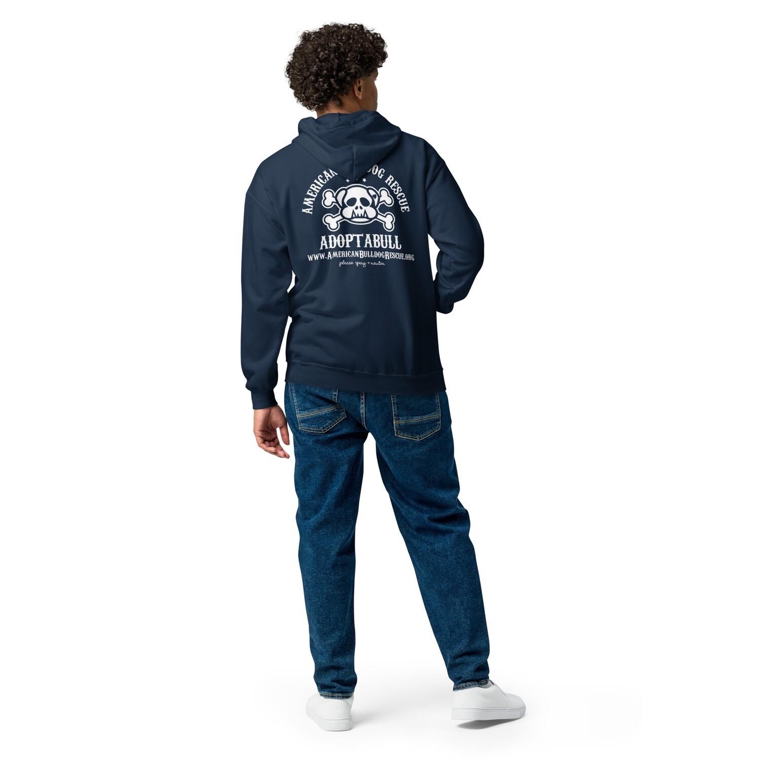 Adoptabull-Heavy blend zip hoodie