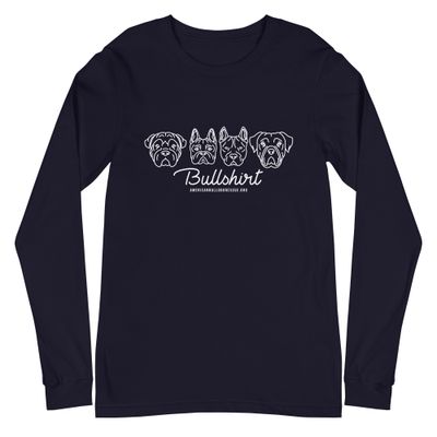 BullShirt-WHT-Long sleeve tee