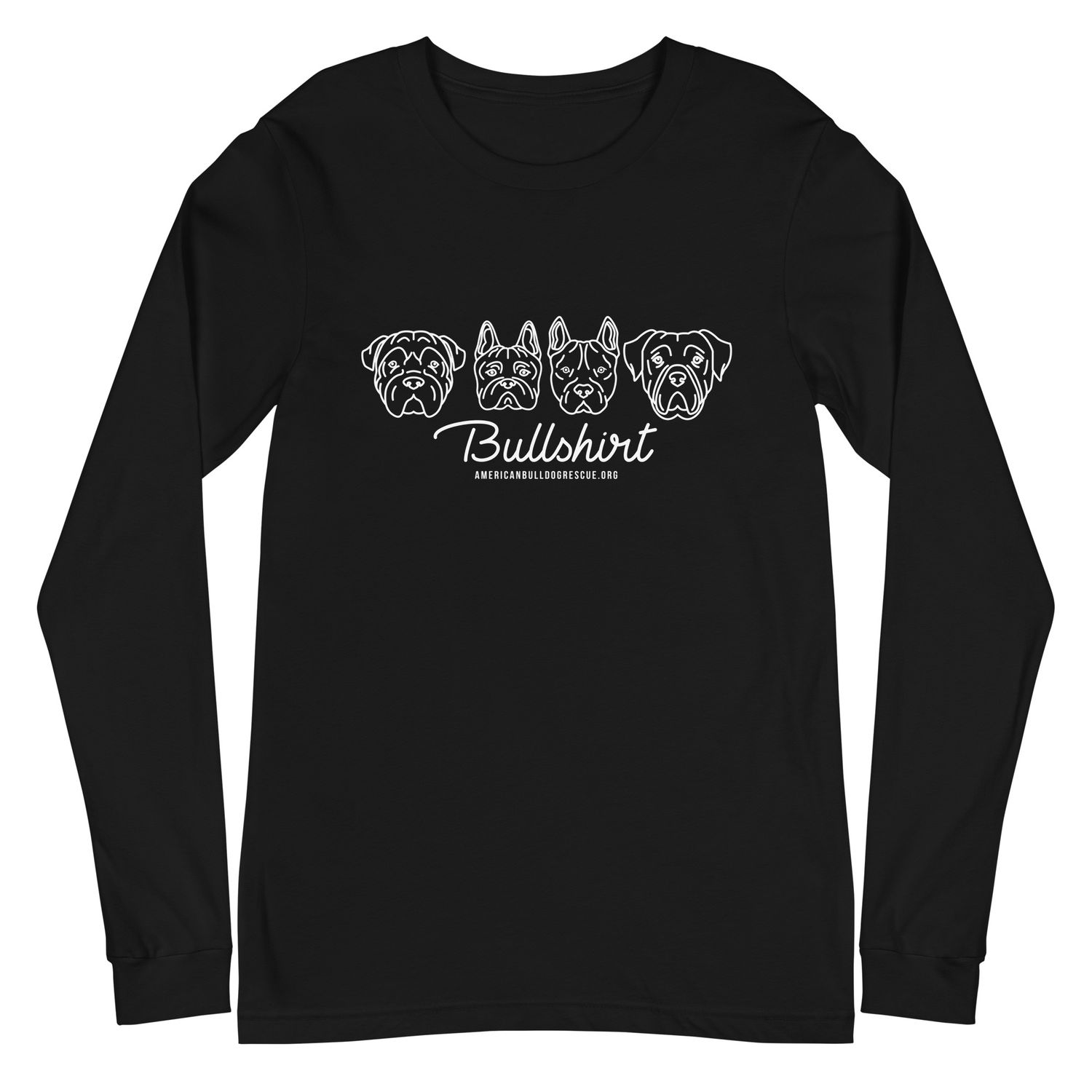 BullShirt-WHT-Long sleeve tee