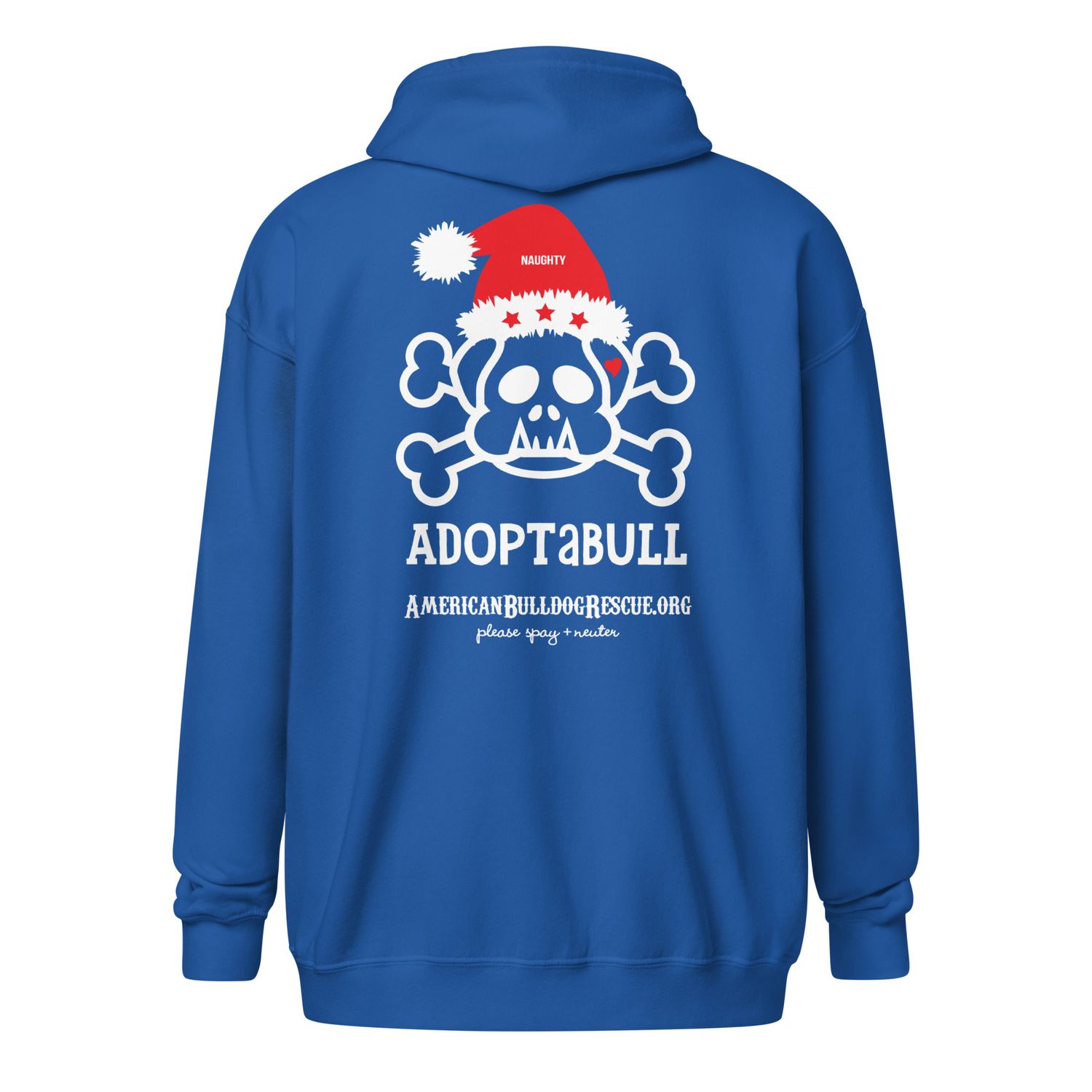 2025 Naughty Zip-Design on Front AND Back