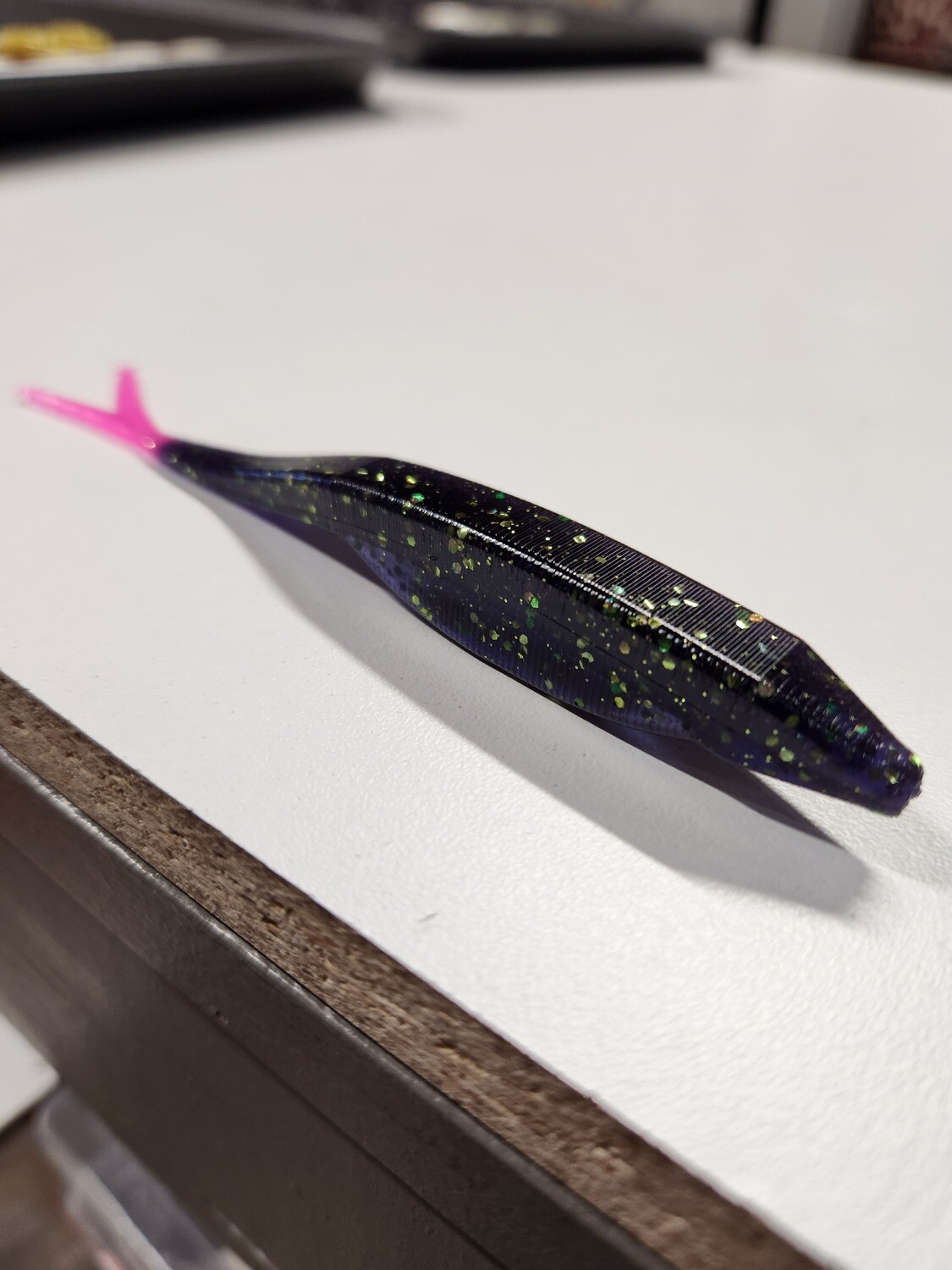 5&quot; Split tail Jerk PurpPink 6 pk
