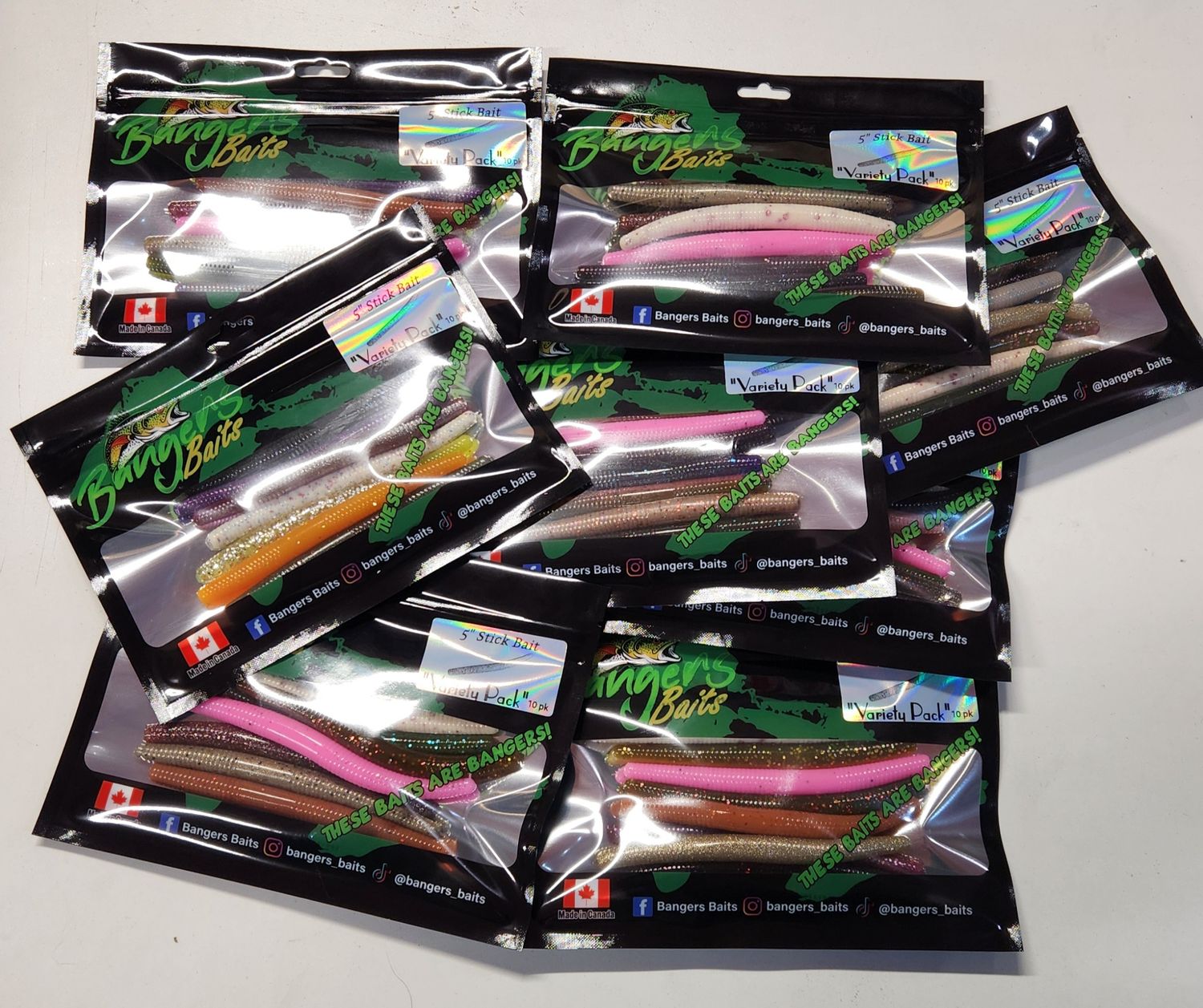 5" Stick bait Variety Packs 1 pk of 8