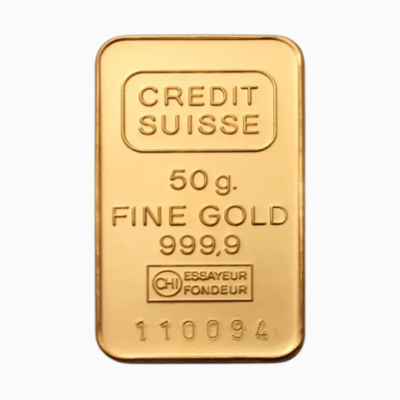 Credit Suisse 50g Gold Bar 24K (999.9)