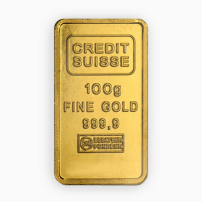 Credit Suisse 100g Gold Bar 24K (999.9)