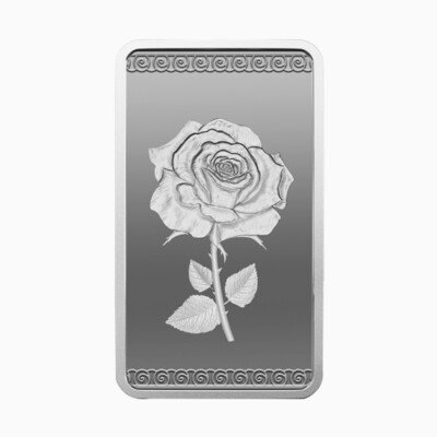 Rose 20g Silver Bar (999.9)