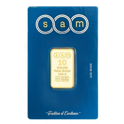 SAM 10 g Gold Bar 24K (999.9)