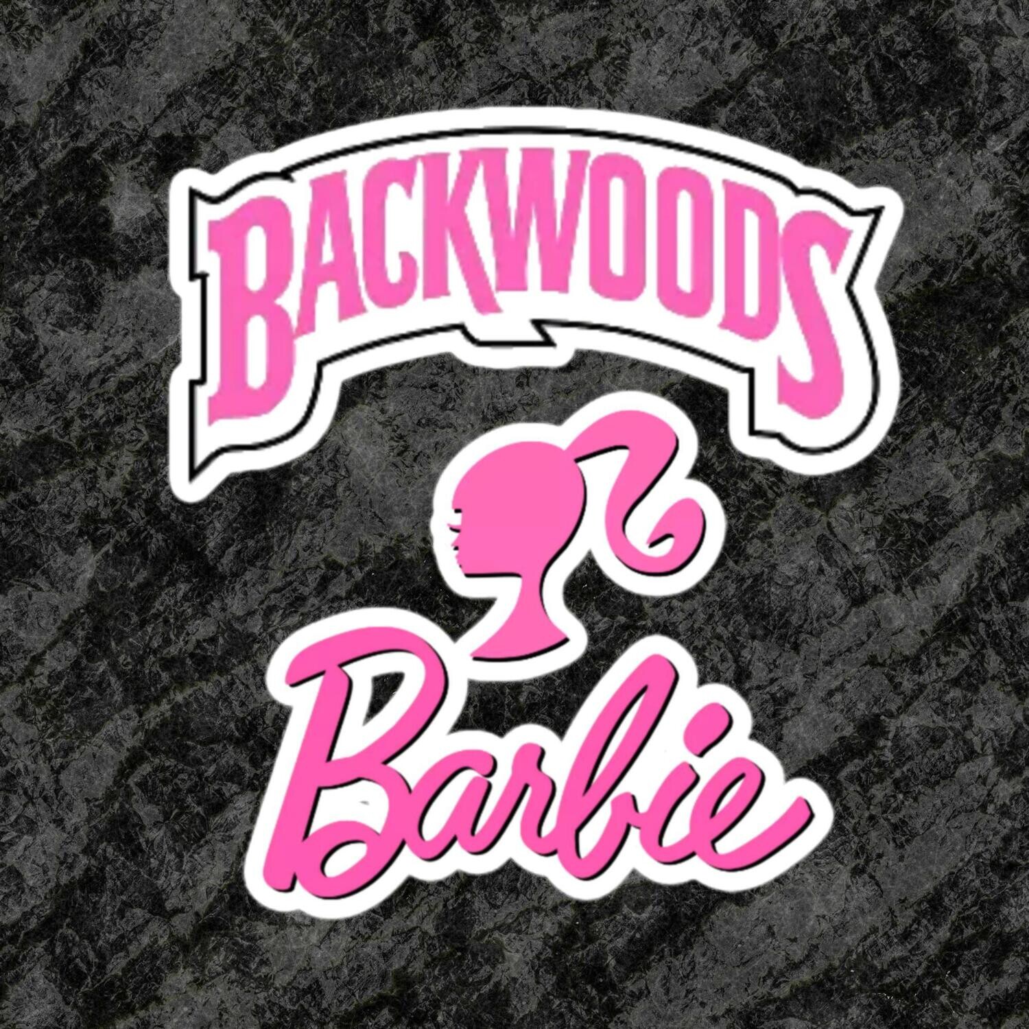 &quot;Backwoods Barbie&quot; Bubble-free stickers