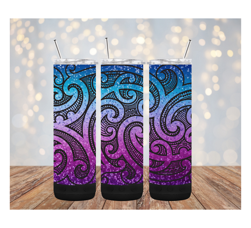 Mermaid Maori 20oz tumbler speaker