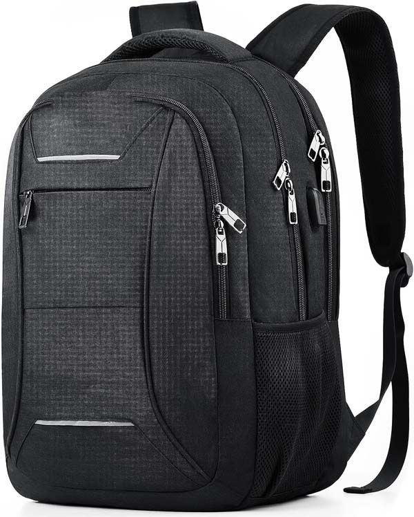 Backpack, large, neutral color (blue, black, gray)