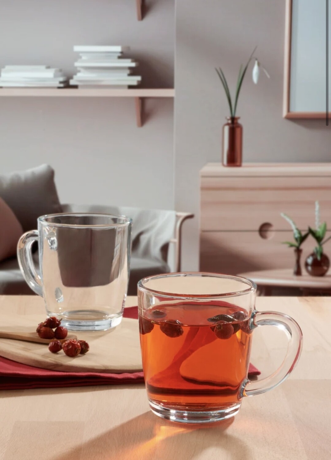 Pasabahce Basic Kaffeetasse 2er Set  340 ml