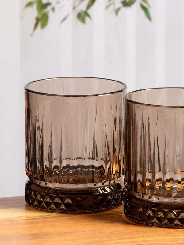 Pasabahce Elysia Trinkglas Schwarz 4er Set - 355 ml