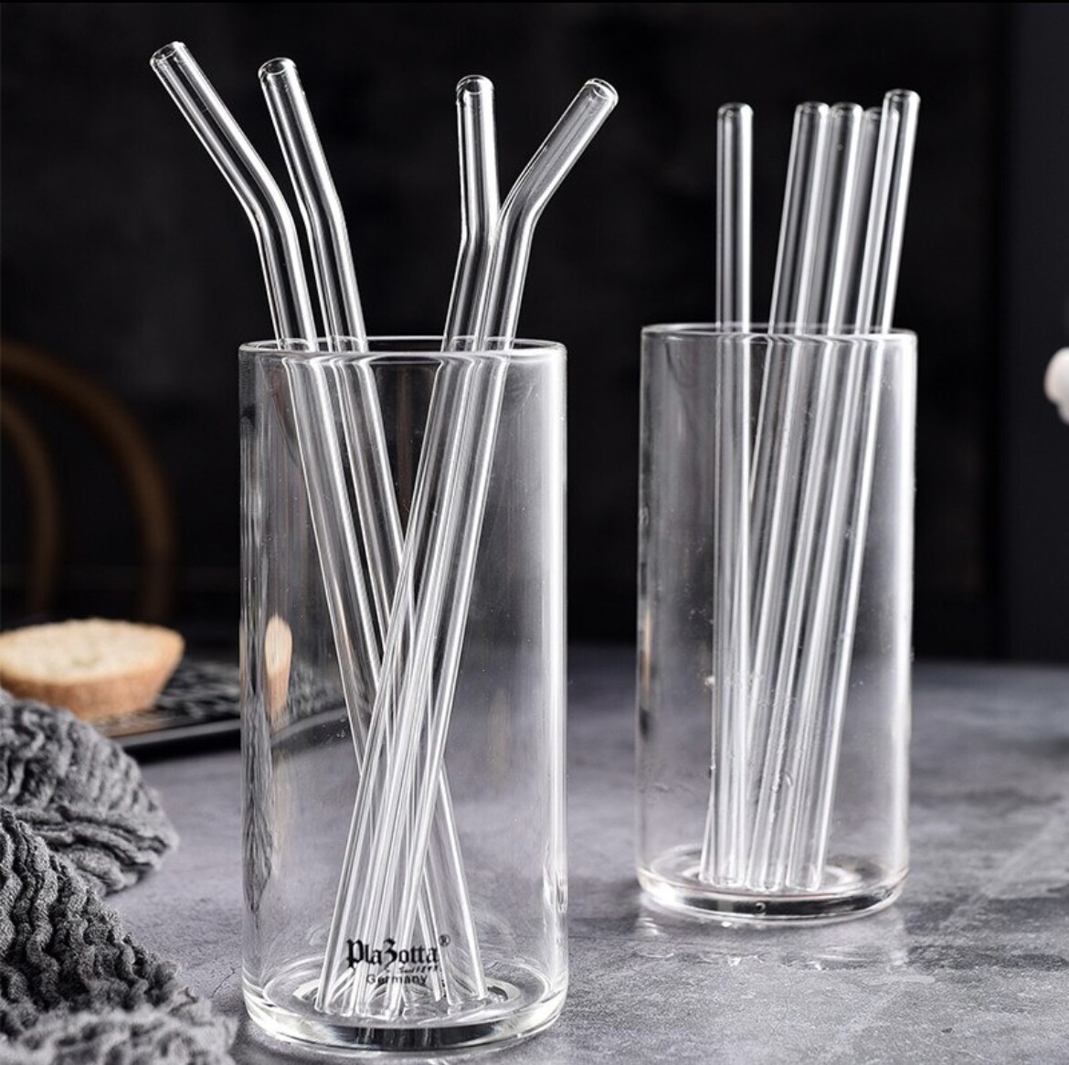 Glas Strohhalm - 20 cm