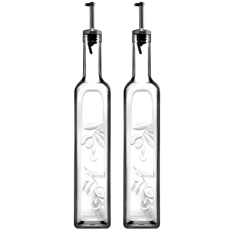 Homemade 2er Set Öl- und Essigflasche - 500 ml