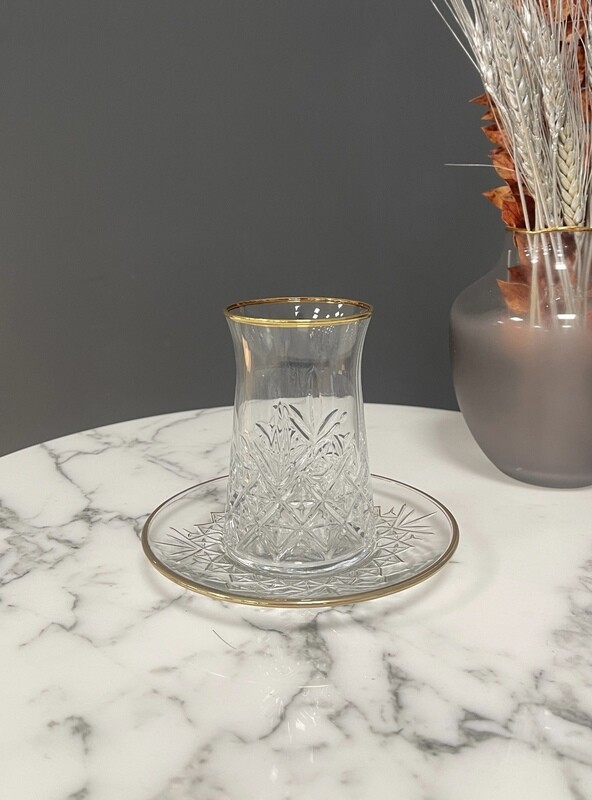 Pasabahce Timeless Teeglas Gold 6er Set 12-teilig - 155 ml