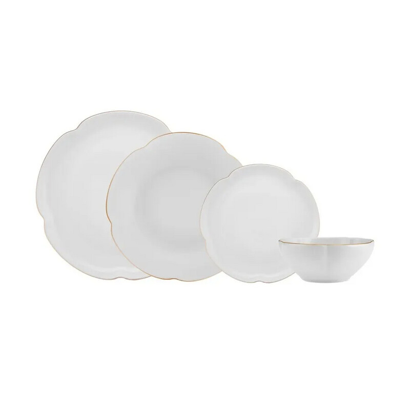 Karaca Flora Geschirrset - 24-teilig- 6 Personen