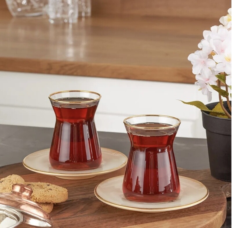 Karaca Retro 6er Set Teegläser - 165 ml