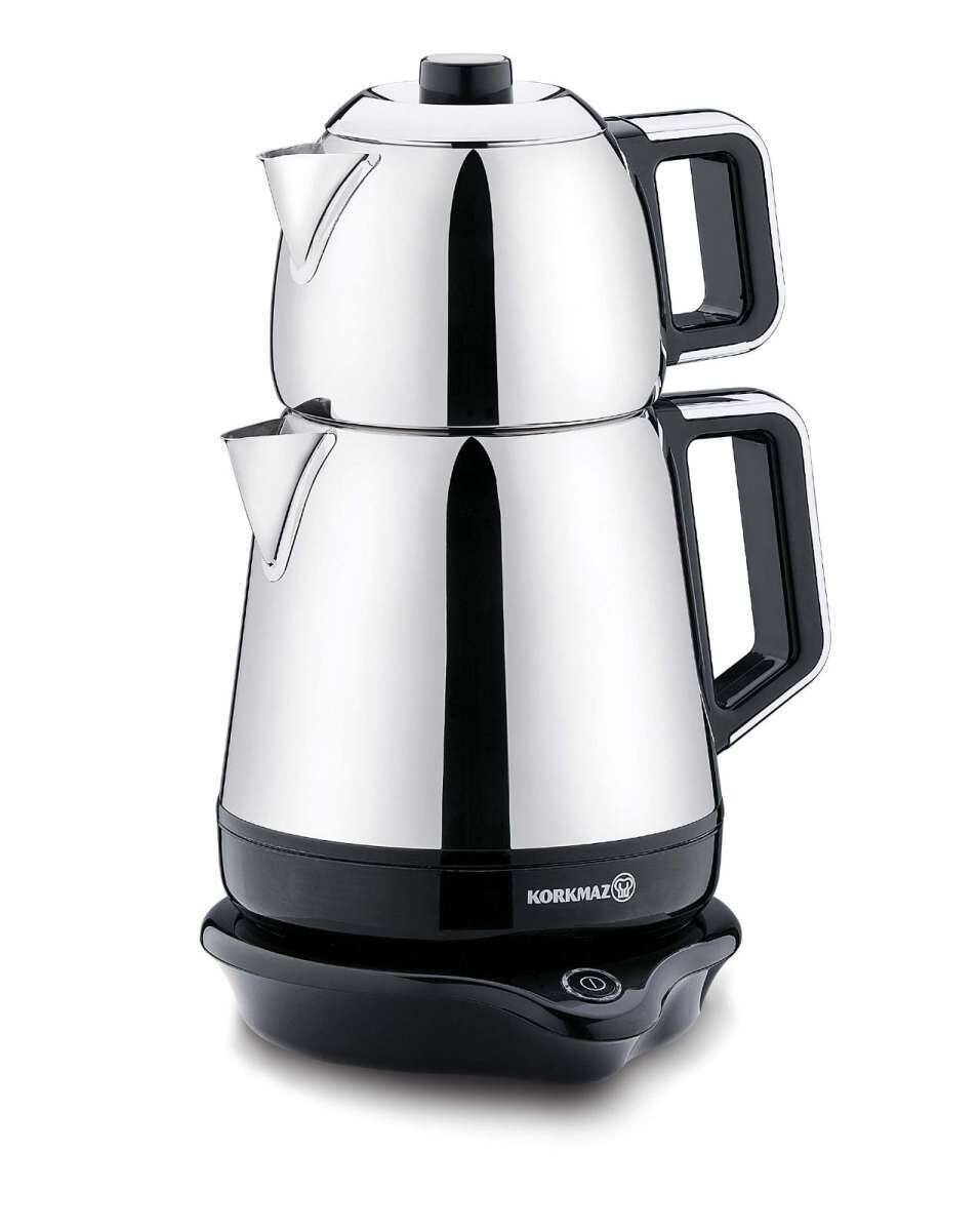 Korkmaz Demiks Elektricher Teekocher Silber
