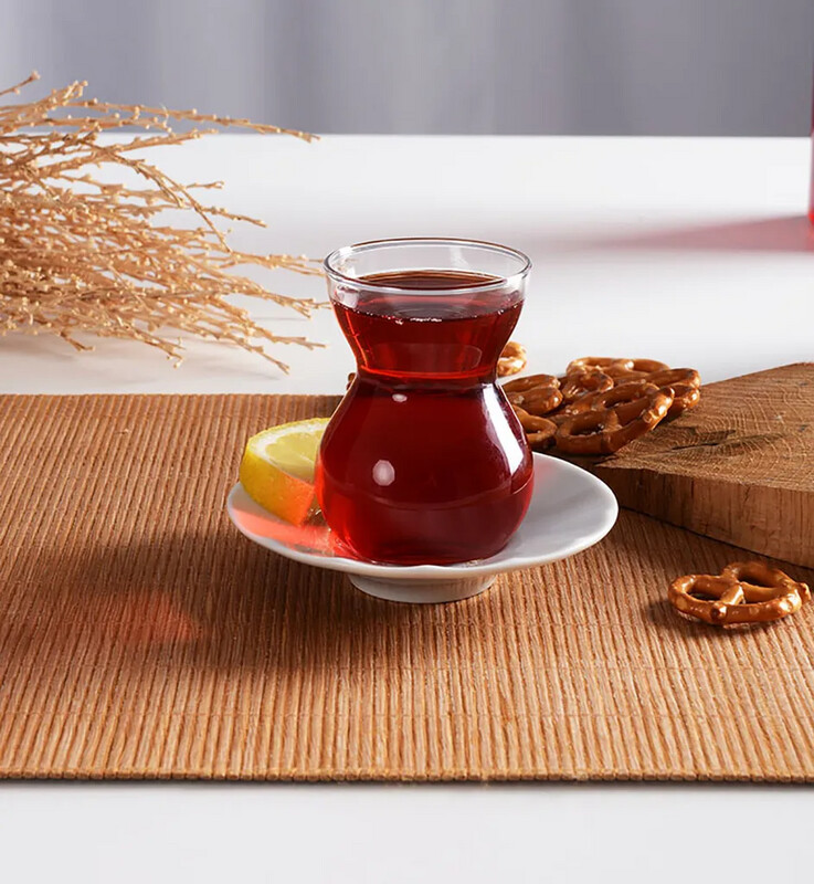 Pasabahce Dantel Teeglas 6er Set 12-teilig - 145 ml