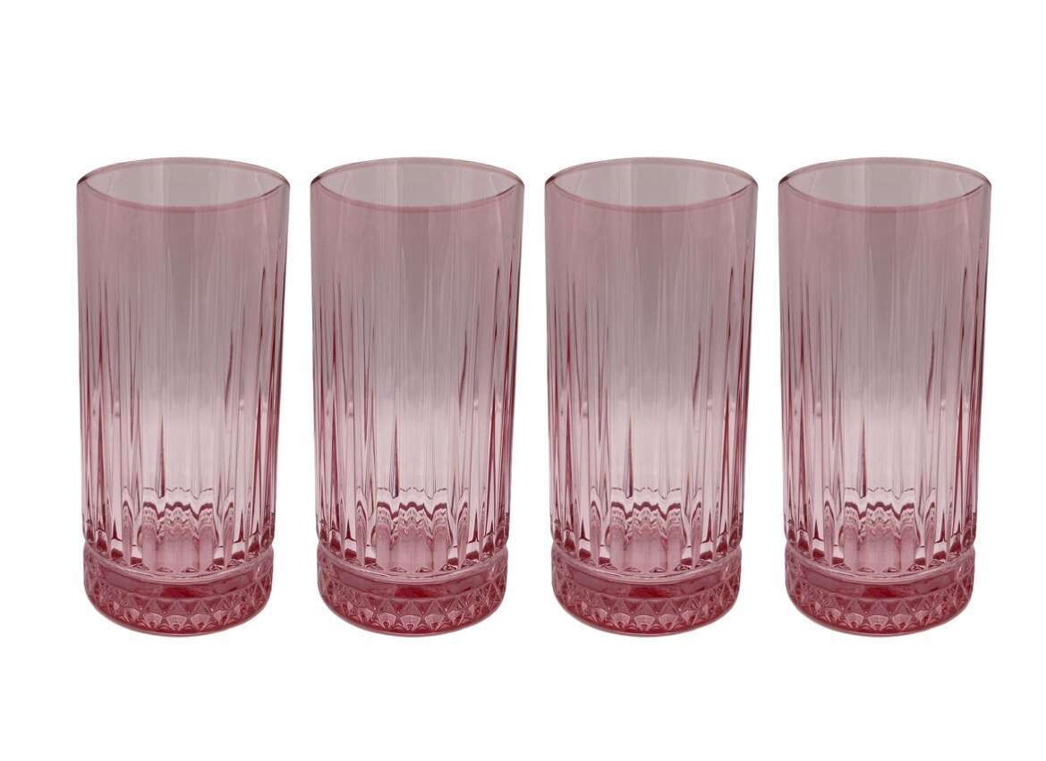 Pasabahce Elysia Trinkglas Pink 4er Set - 450 ml