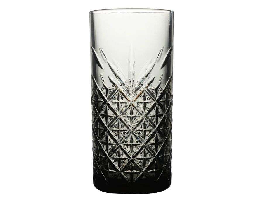 Pasabahce Timeless Trinkglas Schwarz 4er Set - 450 ml