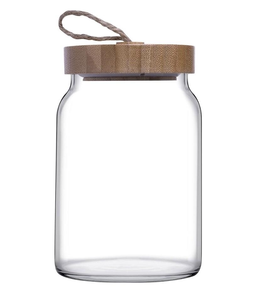 Pasabahce Woody Vorratsglas Holzdeckel - 860ml
