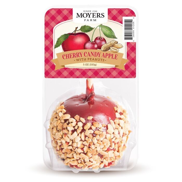 Cherry Caramel  Apple with Peanuts