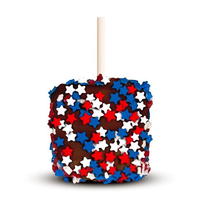Star-Spangled Sweetness with dark chocolate - Mallow wand