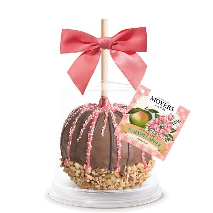 Mother's Day / Teacher's Day (Pink and White) - Chocolate Caramel Apple