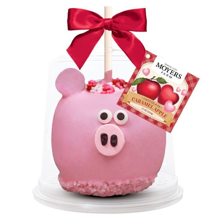 Valentine's Piggy - Chocolate Caramel Apple