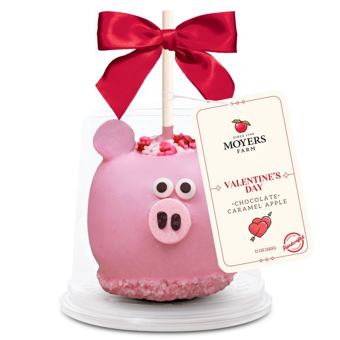 Valentine's Piggy - Chocolate Caramel Apple