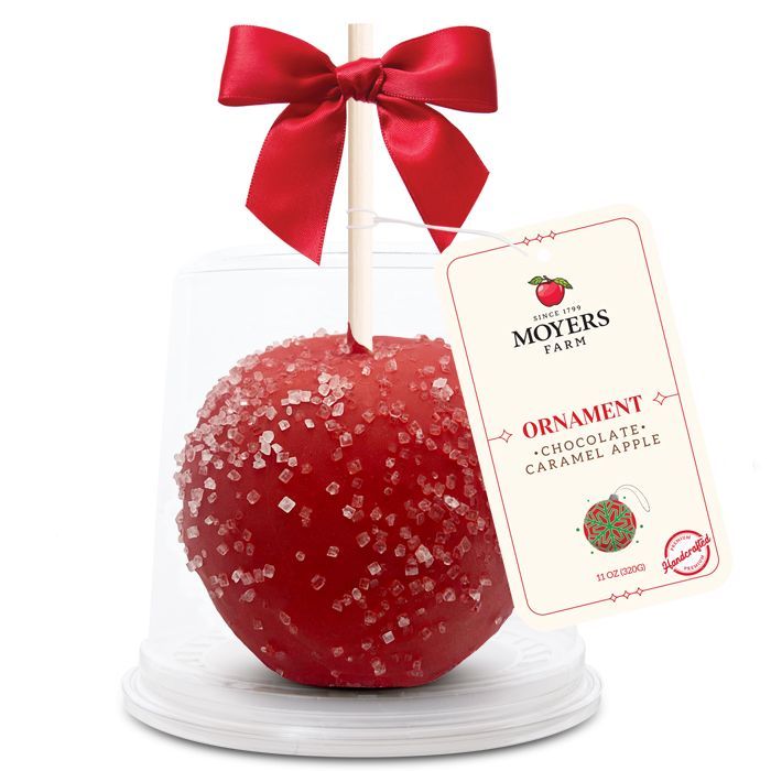 Ornament (Red and Green) - Chocolate Caramel Apple