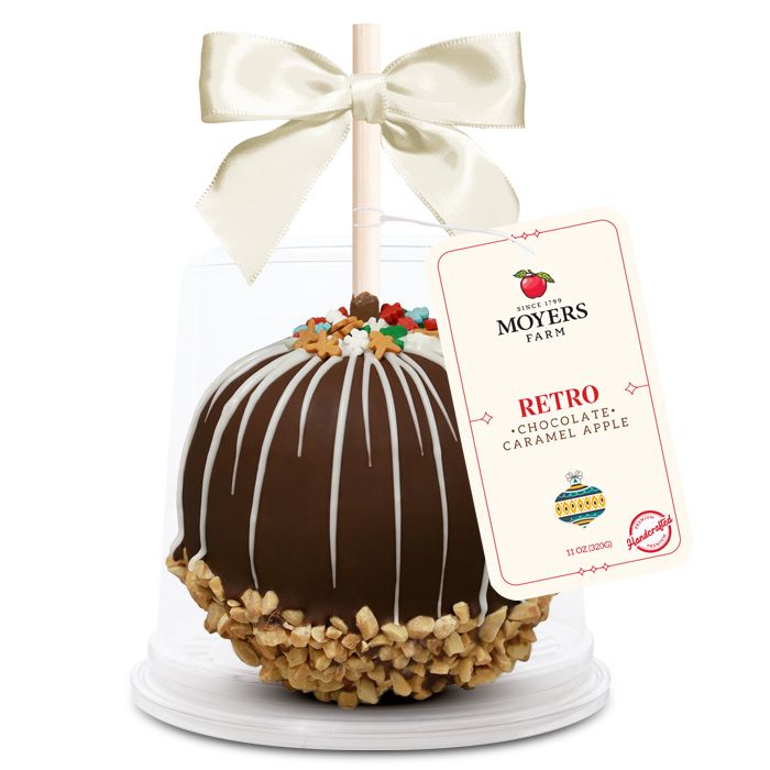 Retro Holiday (Red, Dark or Milk) - Chocolate Caramel Apple