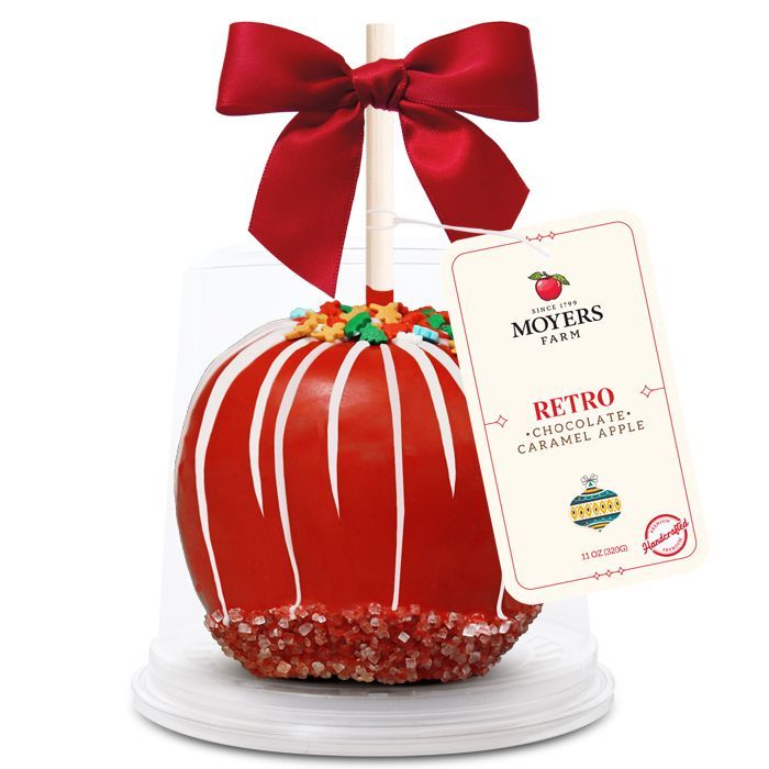 Retro Holiday (Red, Dark or Milk) - Chocolate Caramel Apple