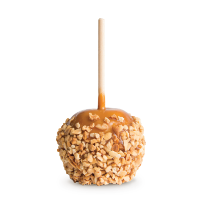 Caramel Apple with Peanuts