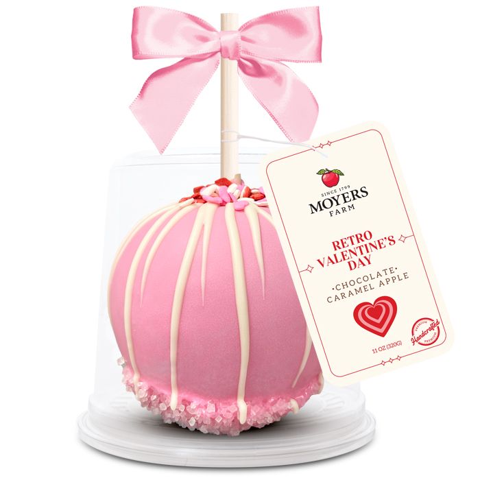 Valentine's Day Retro (Red and Pink) - Chocolate Caramel Apple