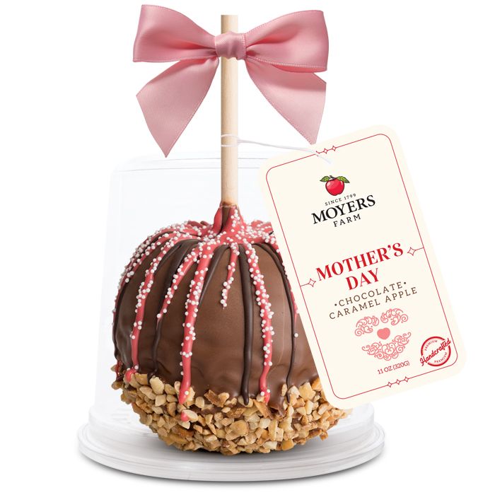Mother's Day / Teacher's Day (Pink and White) - Chocolate Caramel Apple