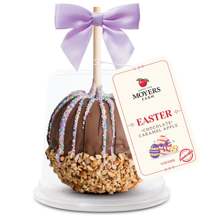 Easter (Purple and Yellow) - Chocolate Caramel Apple