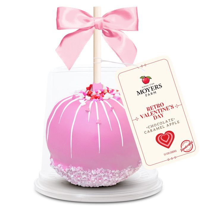 Valentine's Day Retro (Red and Pink) - Chocolate Caramel Apple