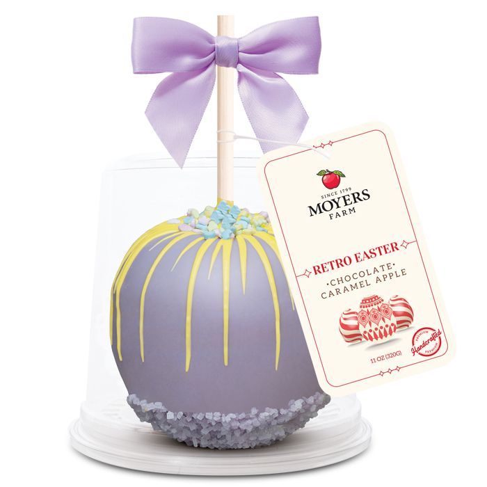 Easter Retro (Purple and Yellow) - Chocolate Caramel Apple