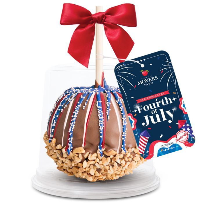 July 4th( RED / BLUE) - Chocolate Caramel Apple