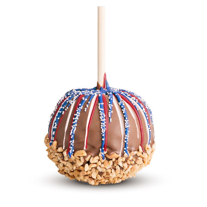 July 4th( RED / BLUE) - Chocolate Caramel Apple