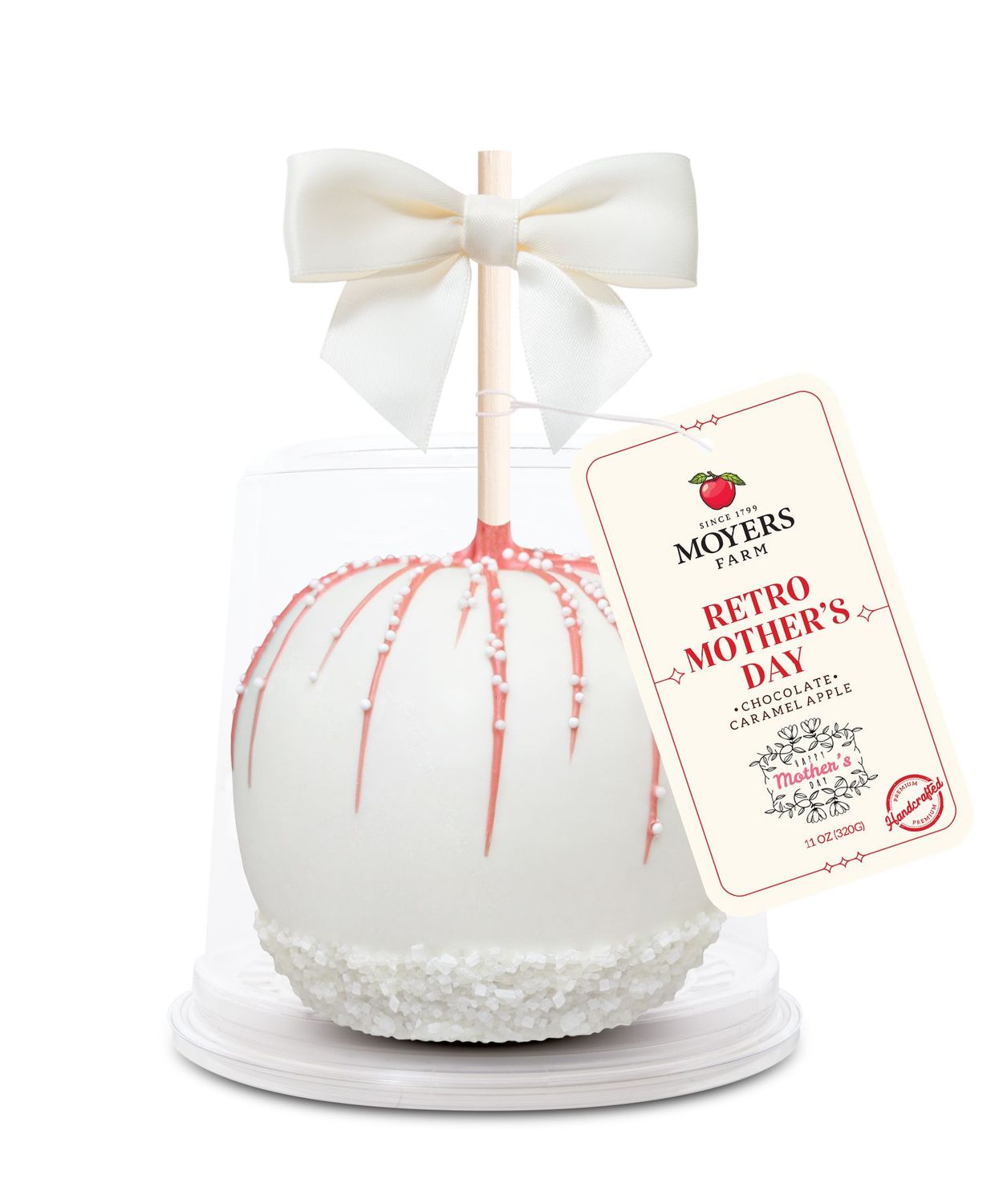 Mother's Day Retro (Pink and White) - Chocolate Caramel Apple